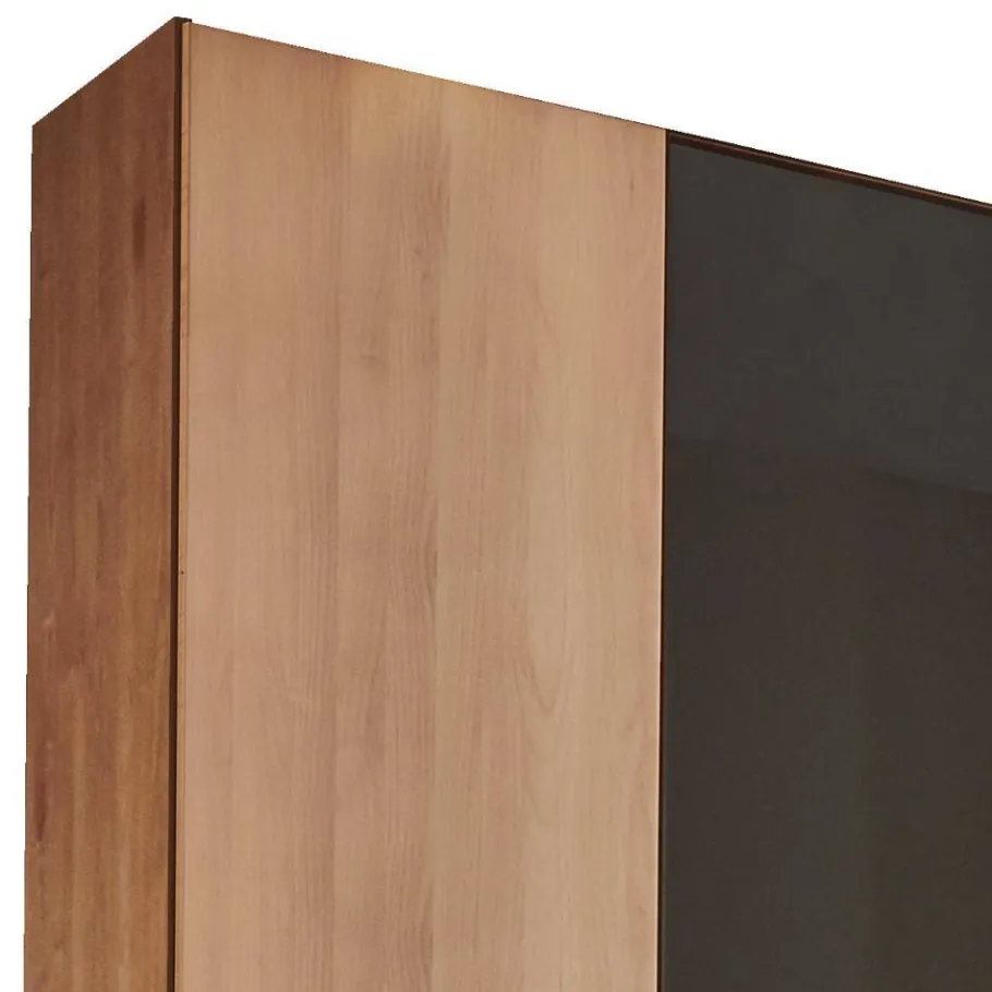 Online Wohnen 5-türiger Schlafzimmer-Schrank in Erle teilmassiv - Hung