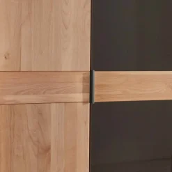 Online Wohnen 5-türiger Schlafzimmer-Schrank in Erle teilmassiv - Hung