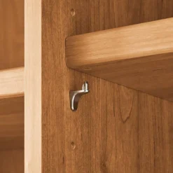Online Wohnen 5-türiger Schlafzimmer-Schrank in Erle teilmassiv - Hung