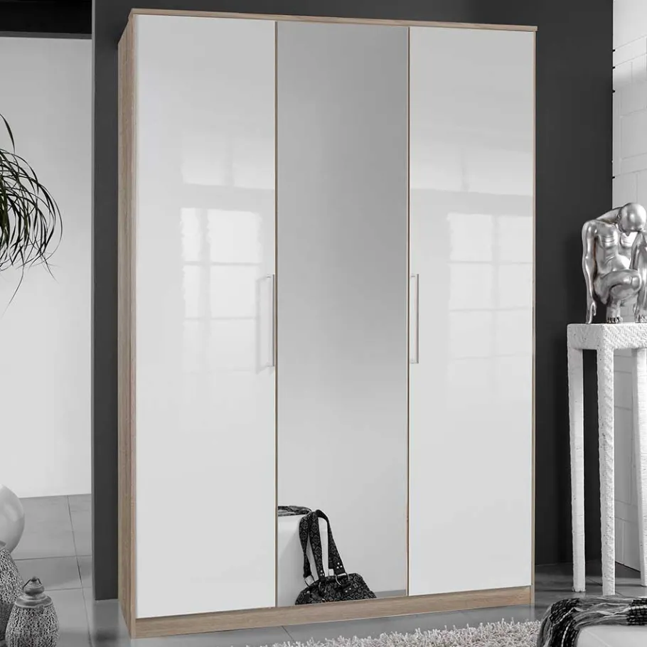 Clearance Wohnen 3-türiger Schlafzimmerschrank zweifarbig - Grands