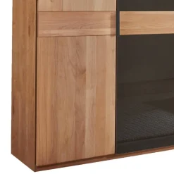 Outlet Wohnen 6-türiger Schlafzimmerschrank mit Glas - Hung