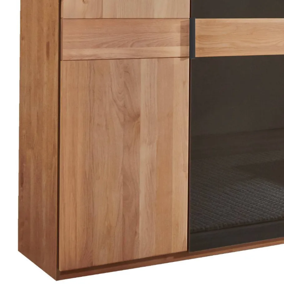 Outlet Wohnen 6-türiger Schlafzimmerschrank mit Glas - Hung