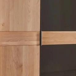 Outlet Wohnen 6-türiger Schlafzimmerschrank mit Glas - Hung