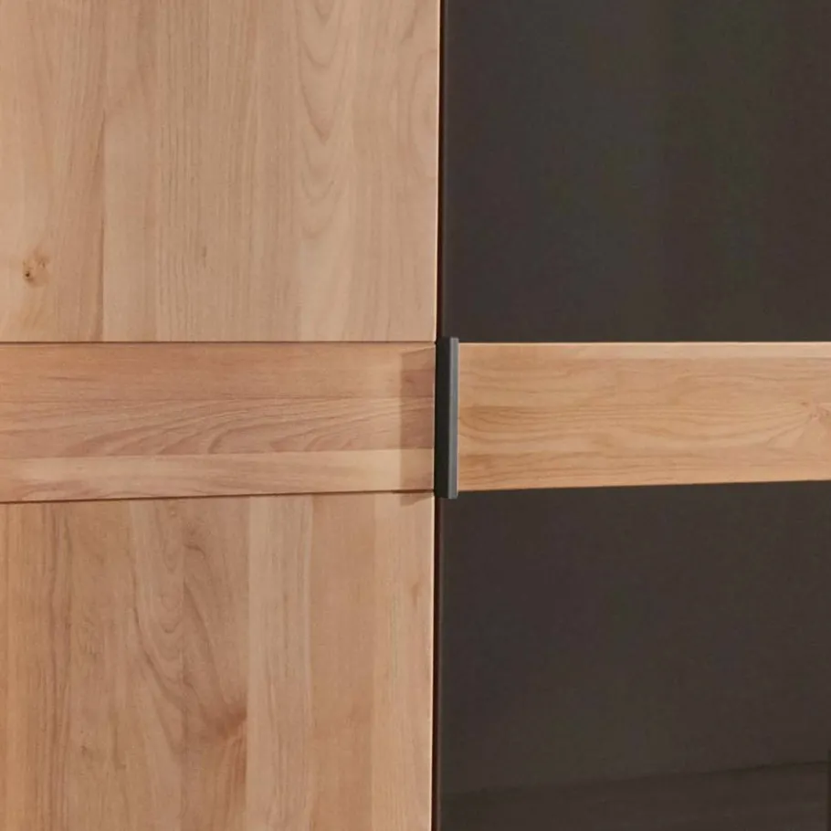 Outlet Wohnen 6-türiger Schlafzimmerschrank mit Glas - Hung