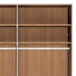 Outlet Wohnen 6-türiger Schlafzimmerschrank mit Glas - Hung