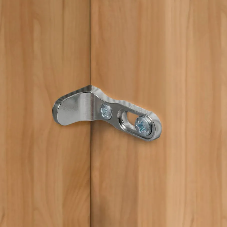 Outlet Wohnen 6-türiger Schlafzimmerschrank mit Glas - Hung