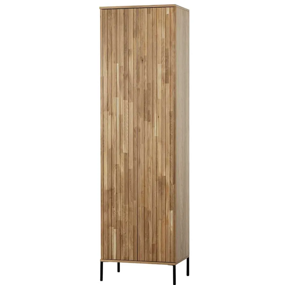 Best Wohnen 2-türiger Schrank in Eiche & Schwarz - Banyo
