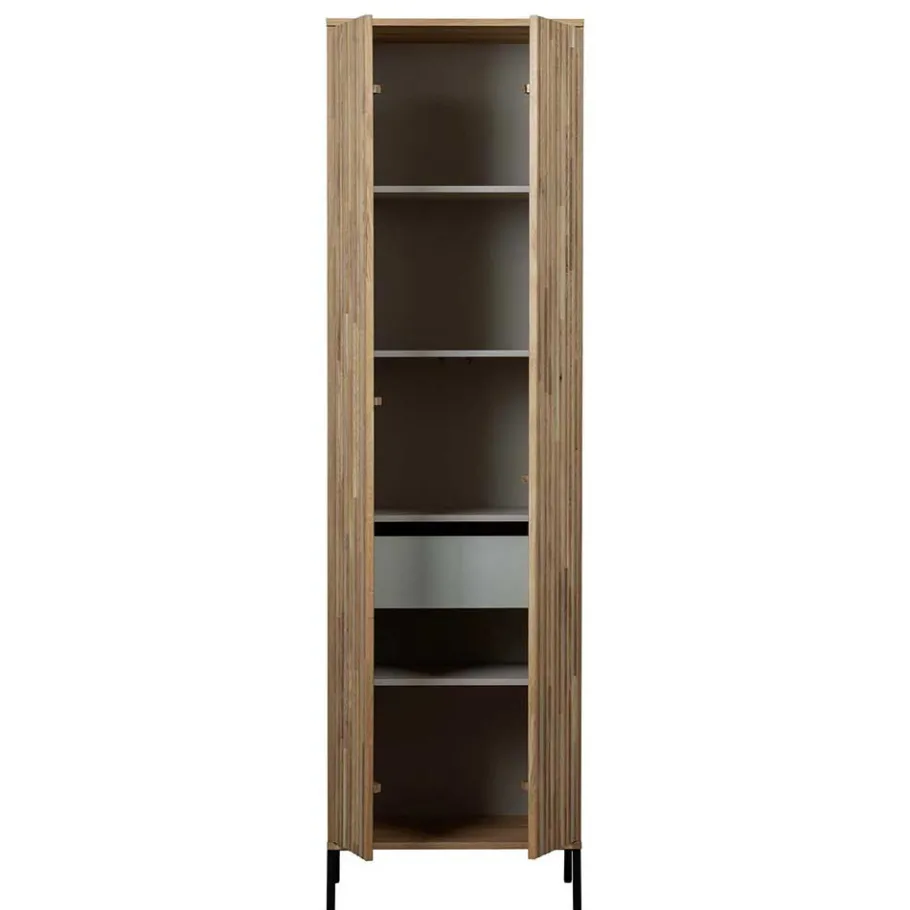 Best Wohnen 2-türiger Schrank in Eiche & Schwarz - Banyo
