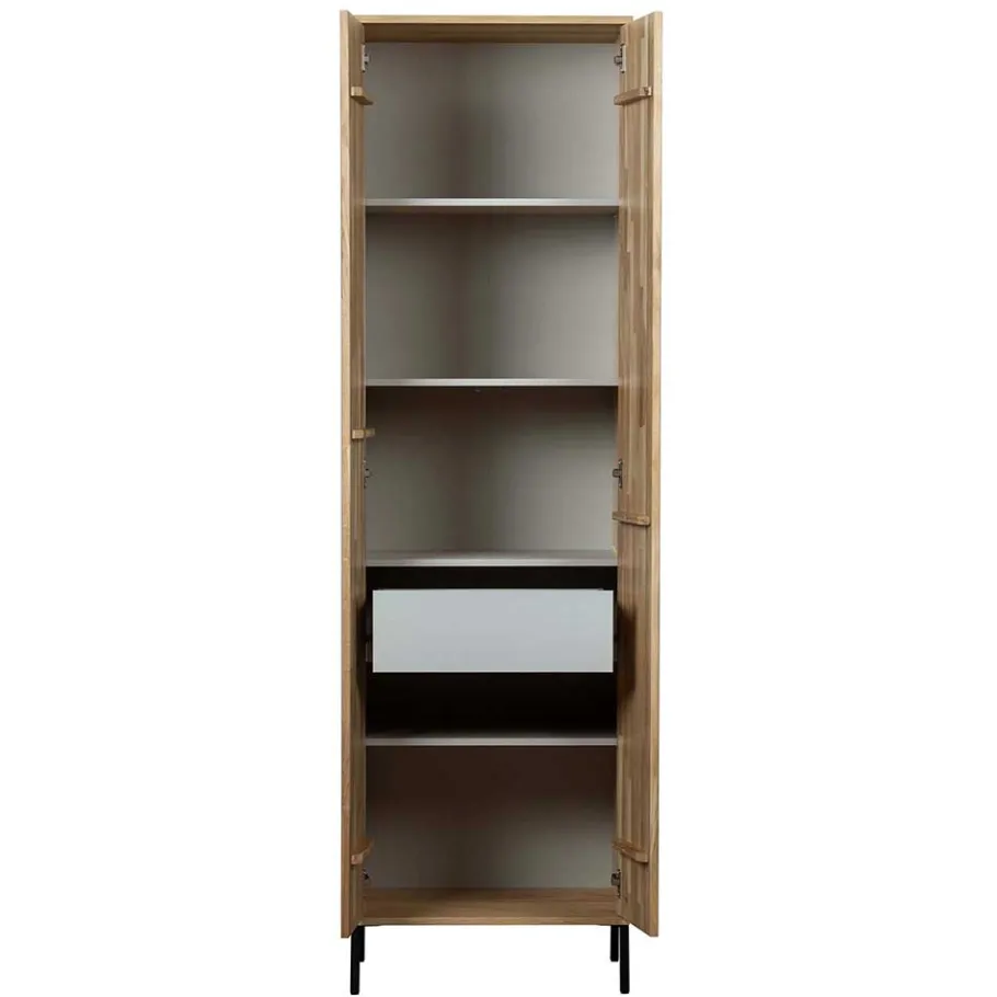 Best Wohnen 2-türiger Schrank in Eiche & Schwarz - Banyo