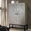 Wohnen 2-türiger Schrank in Grey Wash Holz - Liberatos