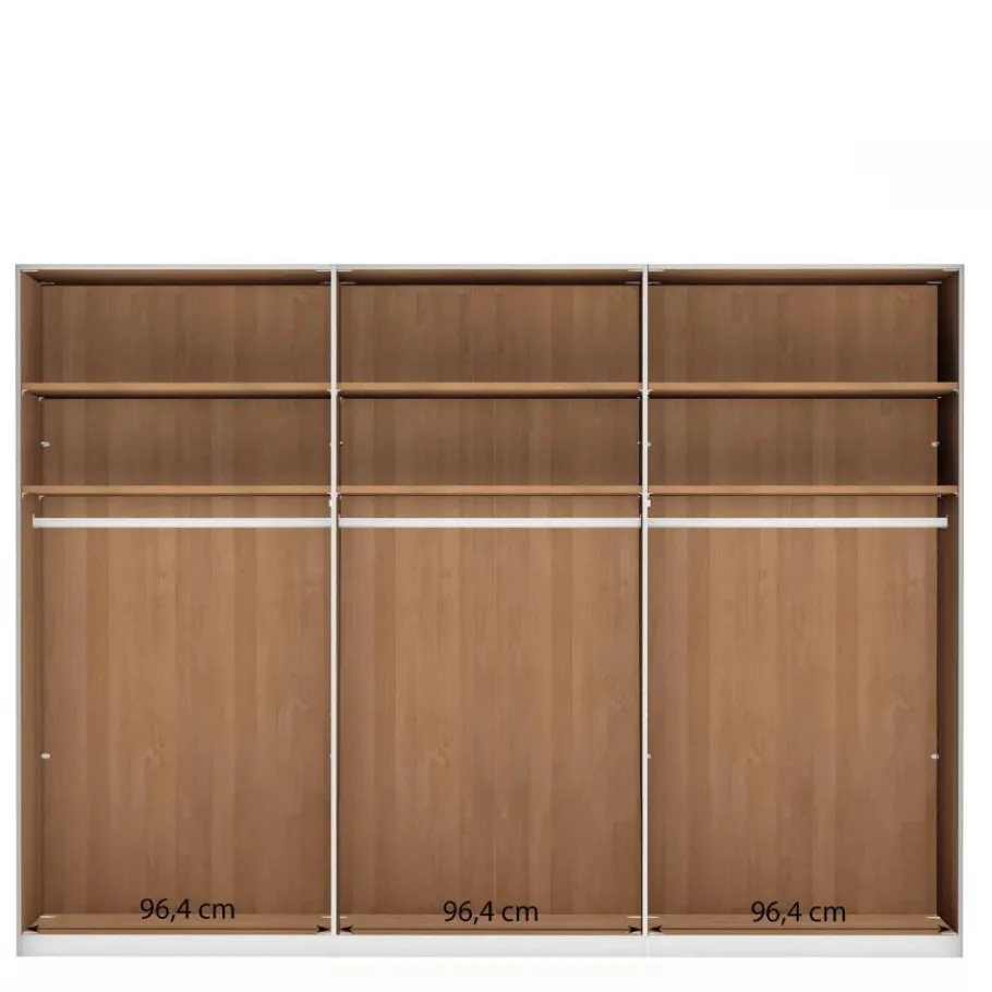 Outlet Wohnen 6-türiger Schrank mit Glas Dunkelbraun - Hung