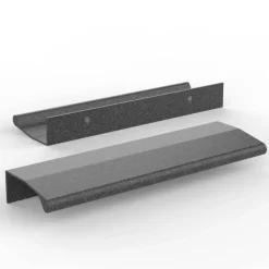Outlet Wohnen 6-türiger Schrank mit Glas Dunkelbraun - Hung