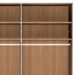 Outlet Wohnen 6-türiger Schrank mit Glas Dunkelbraun - Hung