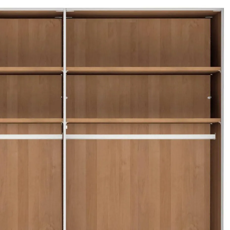 Outlet Wohnen 6-türiger Schrank mit Glas Dunkelbraun - Hung