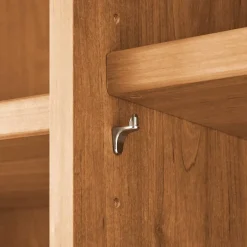 Outlet Wohnen 6-türiger Schrank mit Glas Dunkelbraun - Hung
