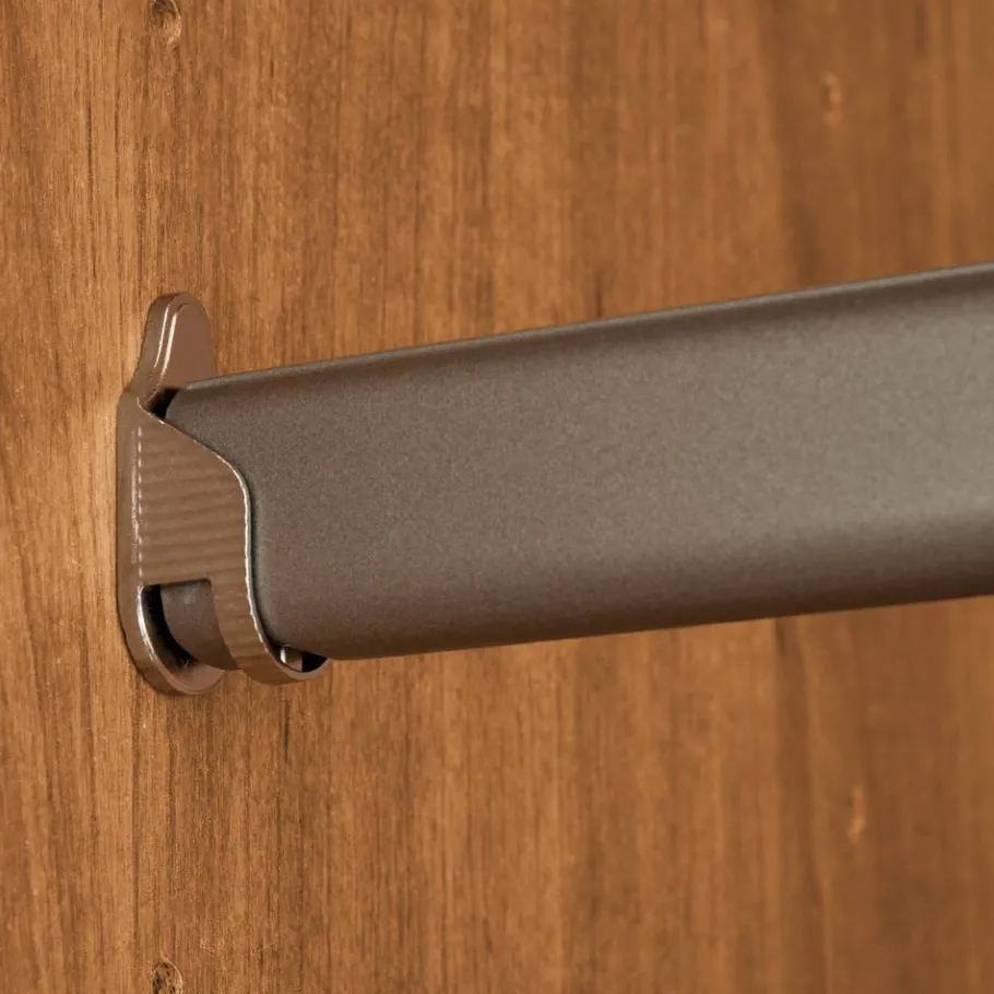 Outlet Wohnen 6-türiger Schrank mit Glas Dunkelbraun - Hung