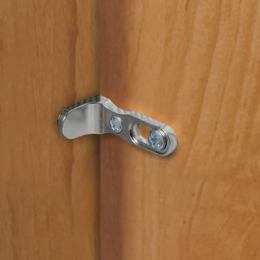 Outlet Wohnen 6-türiger Schrank mit Glas Dunkelbraun - Hung