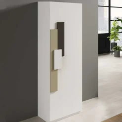 Outlet Wohnen 1-türiger Schuh Schrank mit 7 Einlegeböden - Mirico