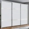 Online Wohnen 3-türiger Schwebetürenschrank in Weiß - Elisabeth