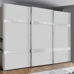 Online Wohnen 3-türiger Schwebetürenschrank in Weiß - Elisabeth