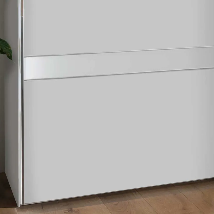 Online Wohnen 3-türiger Schwebetürenschrank in Weiß - Elisabeth