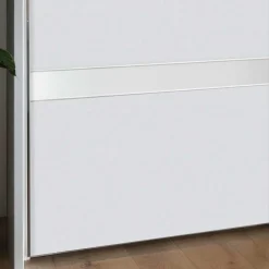 Online Wohnen 3-türiger Schwebetürenschrank in Weiß - Elisabeth