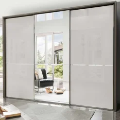Outlet Wohnen 3-türiger Schwebetürenschrank mit Passepartout - Ostranca