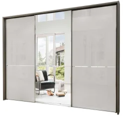 Outlet Wohnen 3-türiger Schwebetürenschrank mit Passepartout - Ostranca