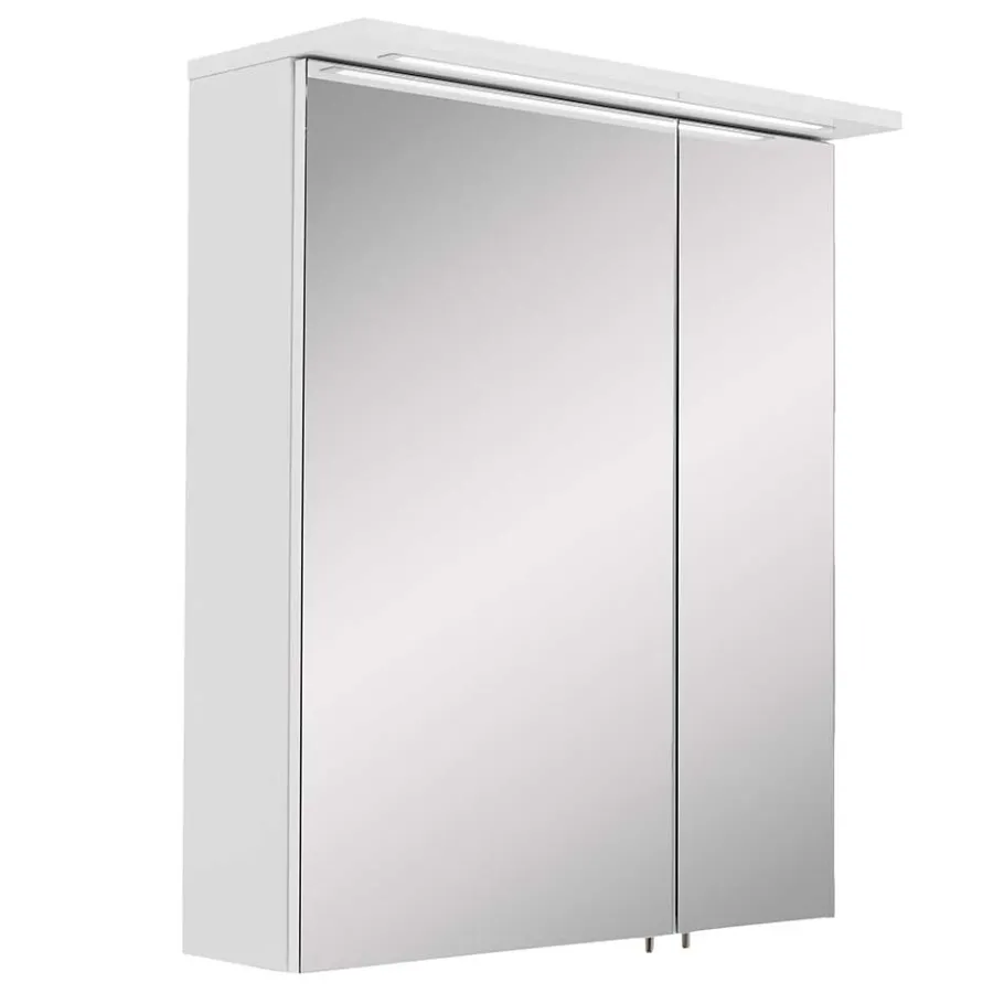 Wohnen 2-türiger Spiegelschrank mit Licht LED - Serinina