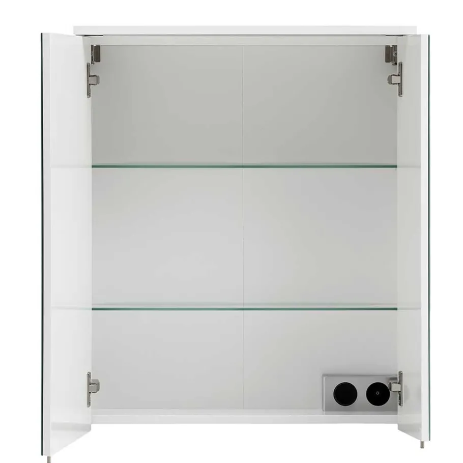 Wohnen 2-türiger Spiegelschrank mit Licht LED - Serinina