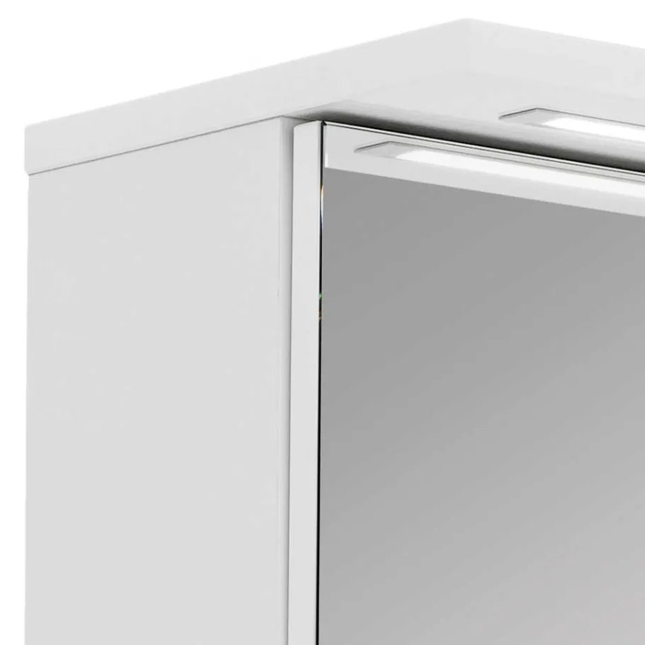 Wohnen 2-türiger Spiegelschrank mit Licht LED - Serinina