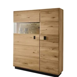 Wohnen 2-türiger Wohnzimmerschrank mit LED Beleuchtung - Xeddos