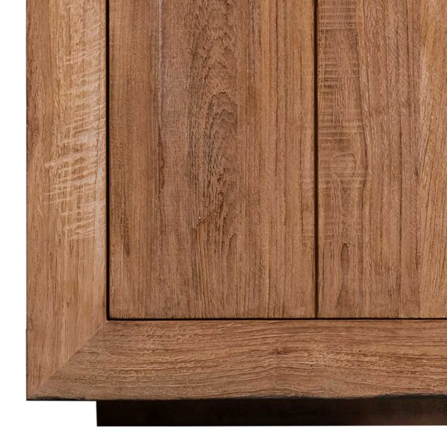 Best Wohnen 3-türiges Sideboard aus Teak Massivholz - Myons