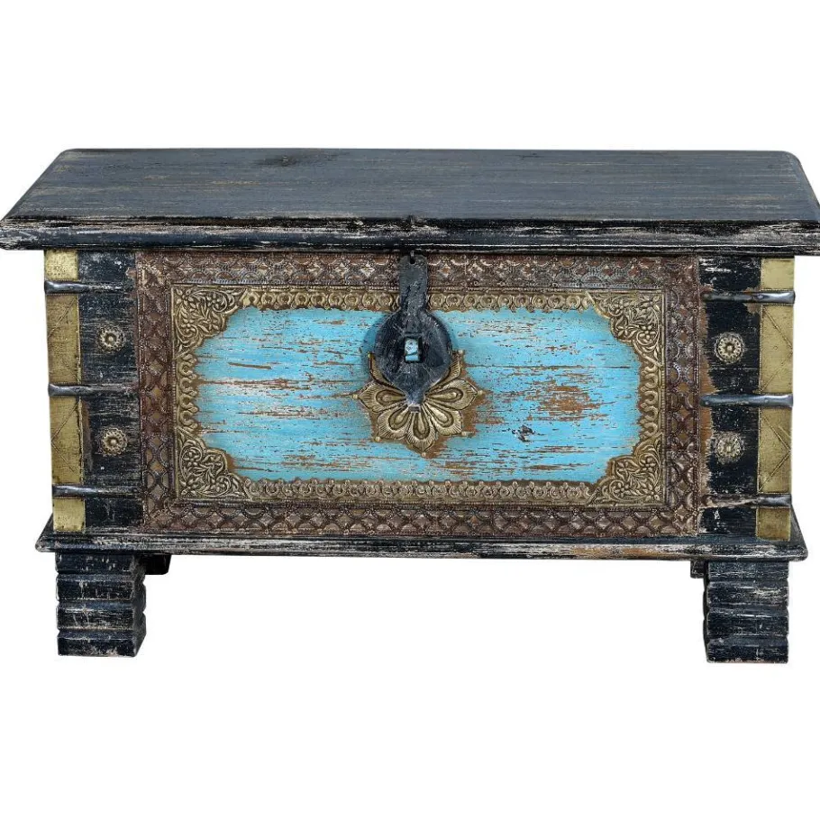 New Wohnen Truhe in Schwarz Blau Bronze - Branle