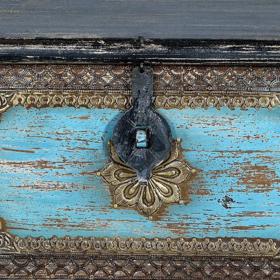 New Wohnen Truhe in Schwarz Blau Bronze - Branle