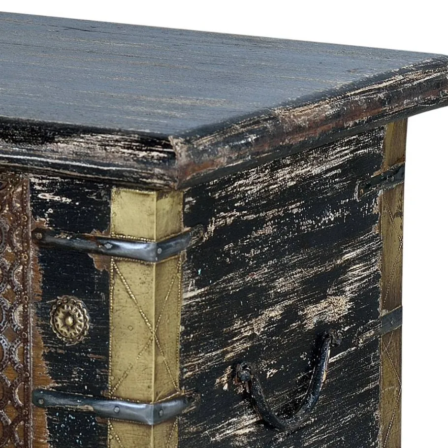 New Wohnen Truhe in Schwarz Blau Bronze - Branle