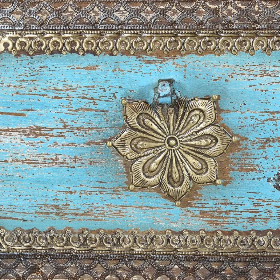 New Wohnen Truhe in Schwarz Blau Bronze - Branle