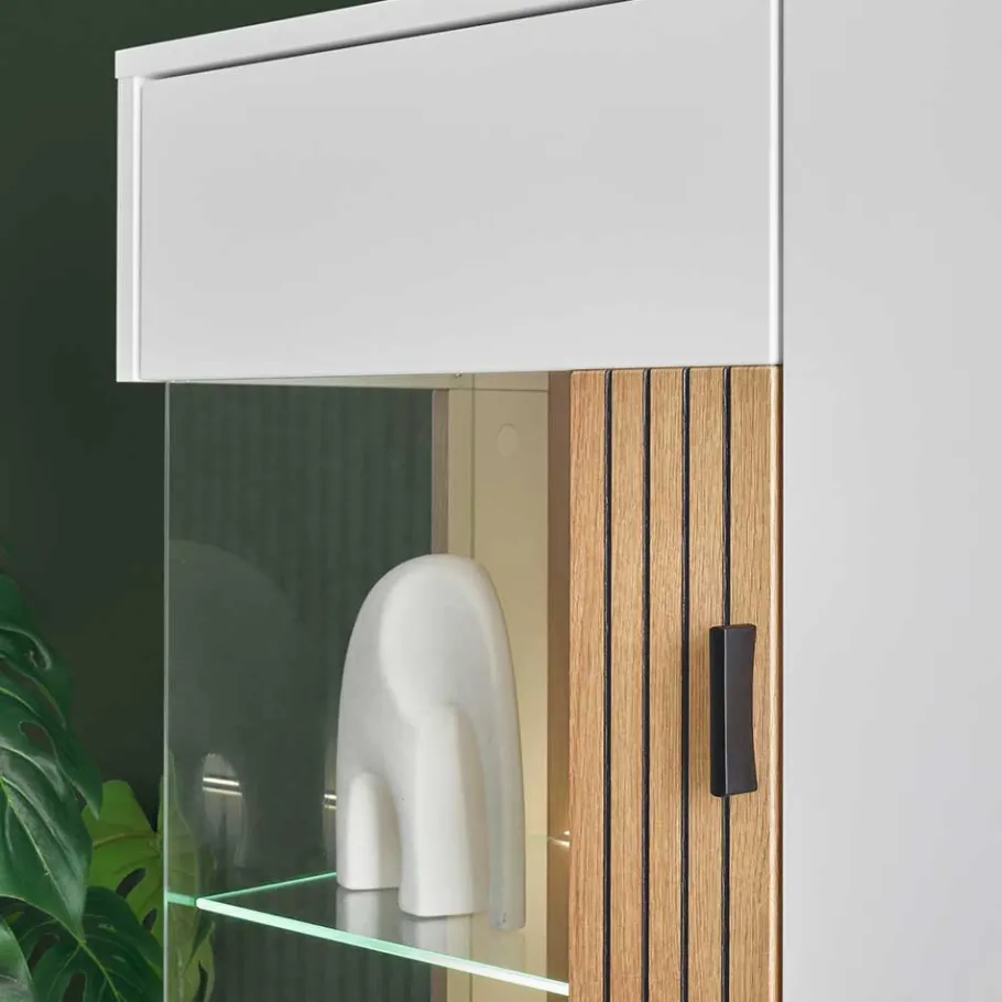 Wohnen TV Anbauwand Set modern - Nenaloro (vierteilig)