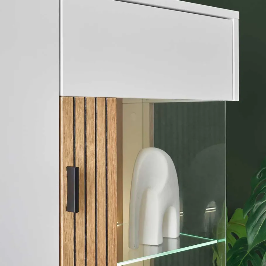 Wohnen TV Anbauwand Set modern - Nenaloro (vierteilig)