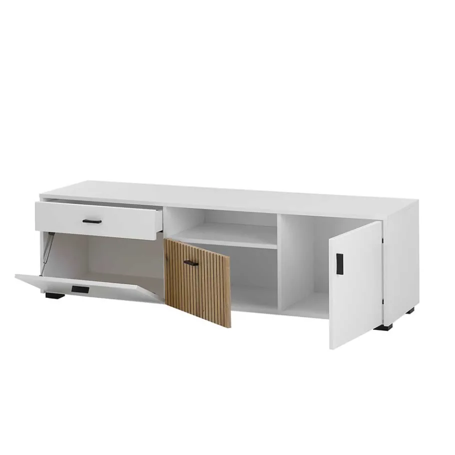 Wohnen TV Anbauwand Set modern - Nenaloro (vierteilig)