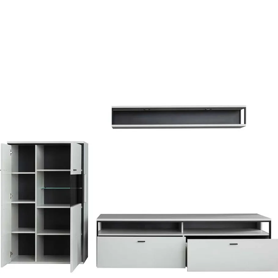Sale Wohnen TV Anbauwand-Möbel als Set - Loazin (dreiteilig)