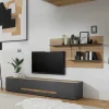 Hot Wohnen TV Board & Wandpaneel Set - Ahilav (zweiteilig)