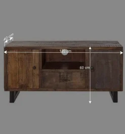 Best Wohnen TV Board aus Recyclingholz Mango - Bahiro