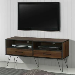 Sale Wohnen TV Board in brauner Holzoptik - Hamidy