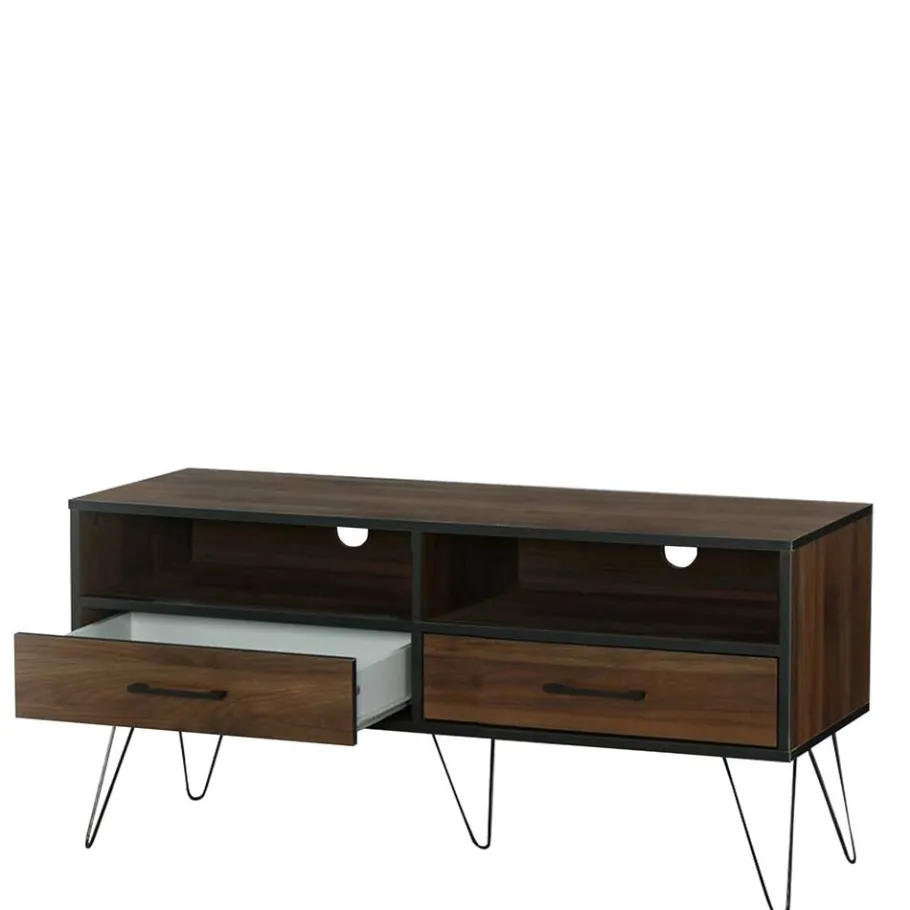 Sale Wohnen TV Board in brauner Holzoptik - Hamidy