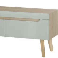 Best Wohnen TV Board in Mintgrün mit Eiche - Armina