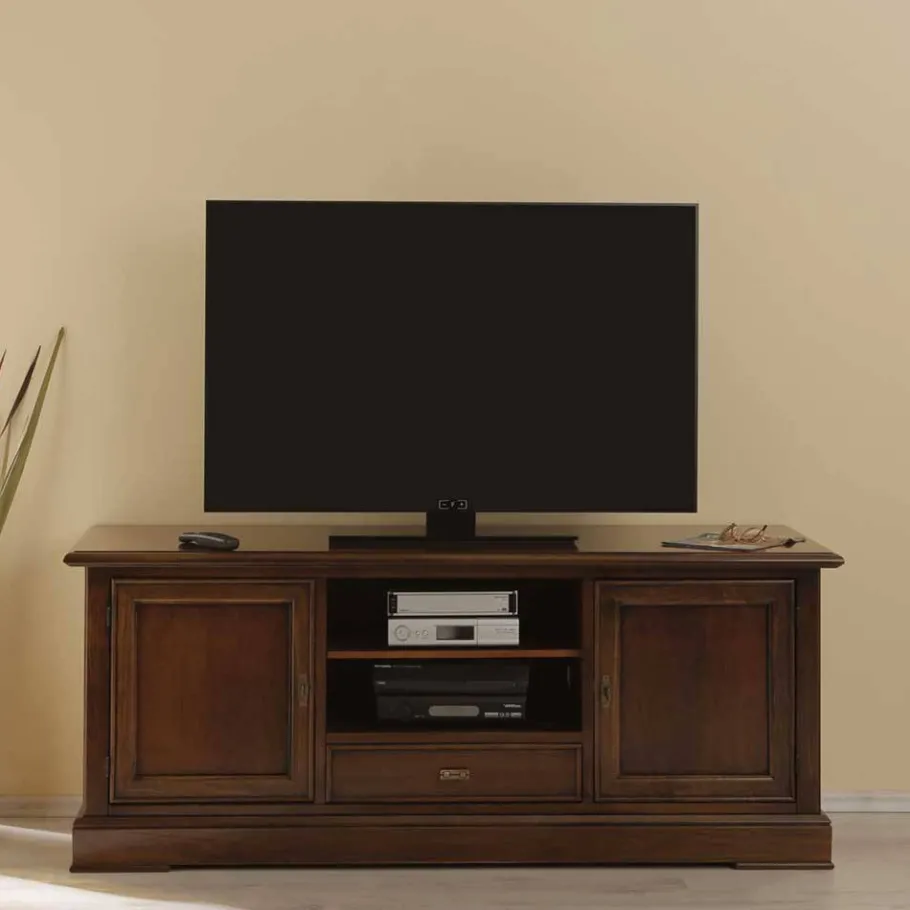 New Wohnen TV Kommode in Walnussfarben Antik - Istefanio