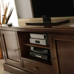 New Wohnen TV Kommode in Walnussfarben Antik - Istefanio