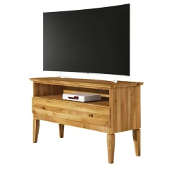 Outlet Wohnen TV Kommode Masdamos aus Wildeiche massiv geölt