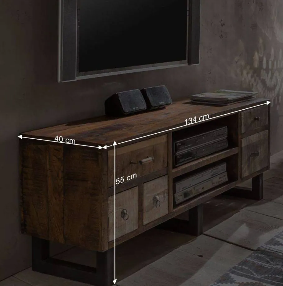 Clearance Wohnen TV Lowboard Bahiro im Loft Design